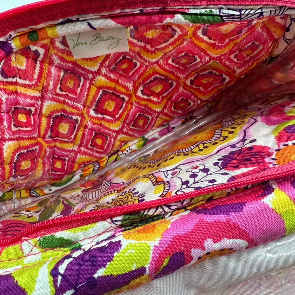 New Vera Bradley Clementine Hanging Travel Organizer Quilted Floral Toiletry Bag - Picture 6 of 8